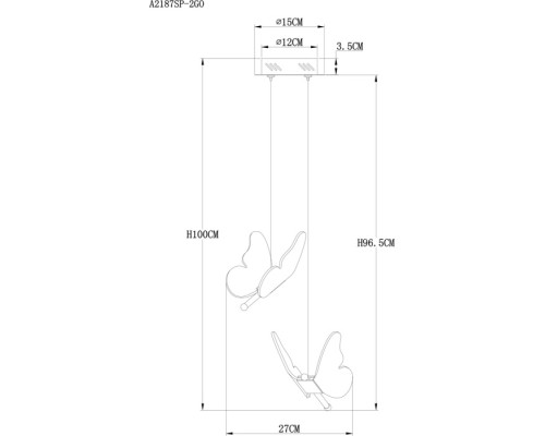 Подвесной светильник Darcy A2187SP-2GO Arte Lamp