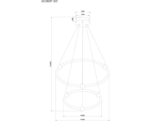 Подвесной светильник Harley A2196SP-2CC Arte Lamp