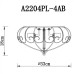 Потолочная люстра Venezia A2204PL-4AB Arte Lamp