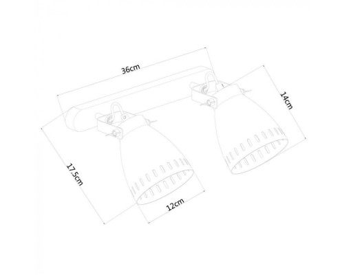 Спот Luned A2214AP-2SS Arte Lamp