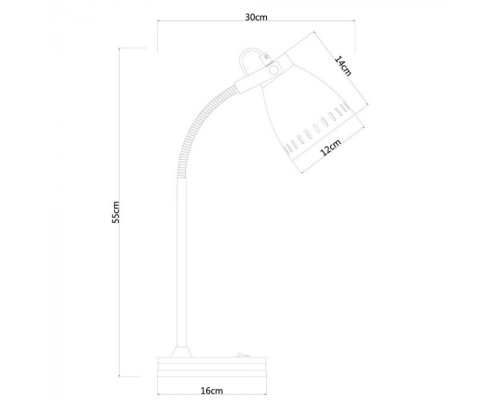 Настольная лампа Luned A2214LT-1SS Arte Lamp