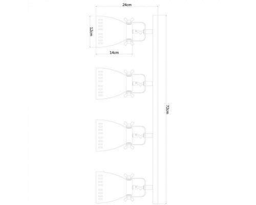 Спот Luned A2214PL-4AB Arte Lamp