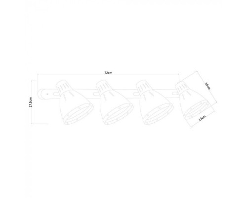 Спот Marted A2215PL-4BK Arte Lamp