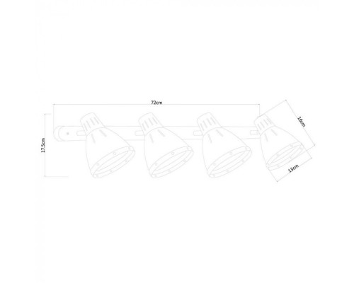 Спот Marted A2215PL-4BL Arte Lamp