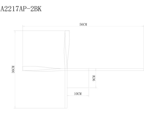 Настенный светильник Acrux A2217AP-2BK Arte Lamp