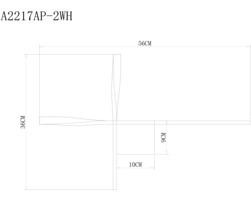 Настенный светильник Acrux A2217AP-2WH Arte Lamp