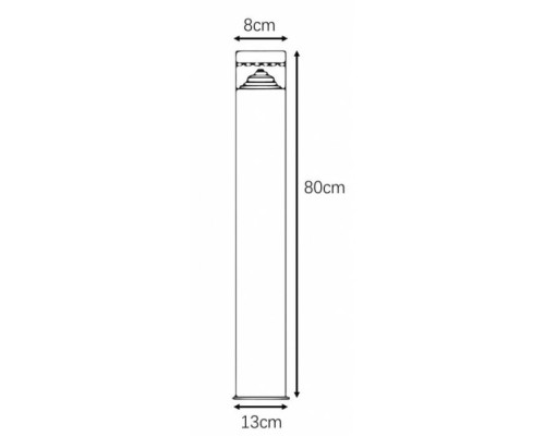 Наземный светильник Shalby A2218PA-1BK Arte Lamp