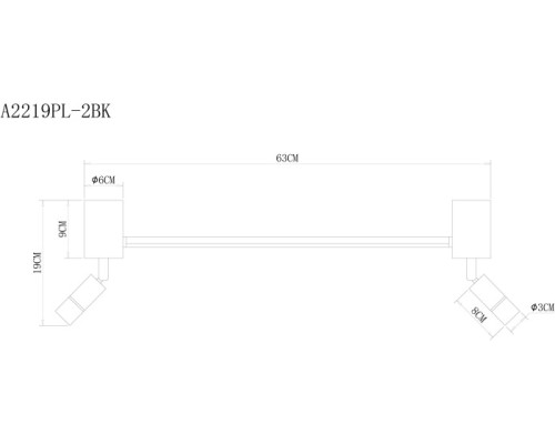 Спот Rasalas A2219PL-2BK Arte Lamp