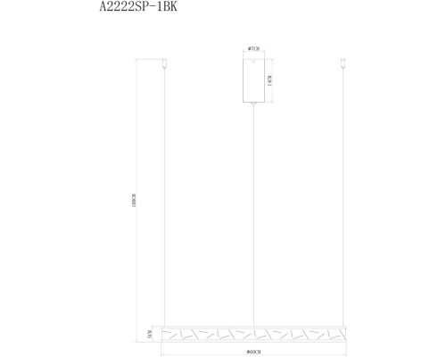 Подвесной светильник Shine A2222SP-1BK Arte Lamp