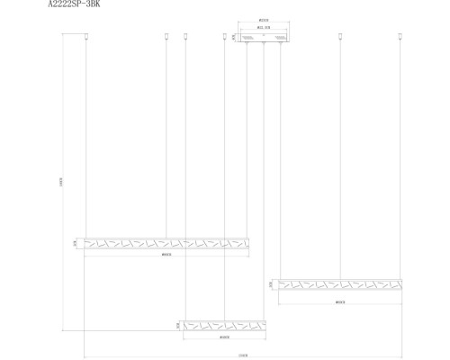 Подвесной светильник Shine A2222SP-3BK Arte Lamp