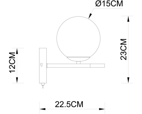 Бра Alcor A2224AP-1BK Arte Lamp