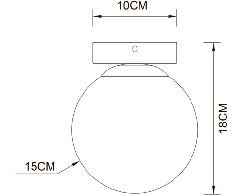 Настенно-потолочный светильник Alcor A2224PL-1BK Arte Lamp