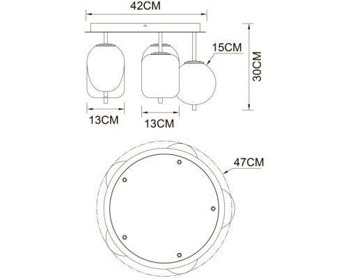 Потолочный светильник Freddie A2231PL-5PB Arte Lamp