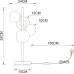 Интерьерная настольная лампа Gemini A2243LT-4PB Arte Lamp