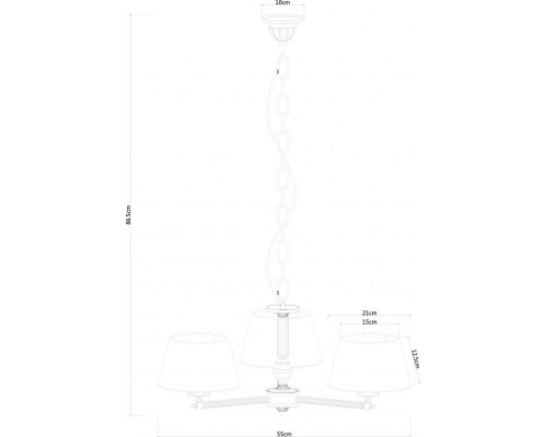 Подвесная люстра York A2273LM-3AB Arte Lamp