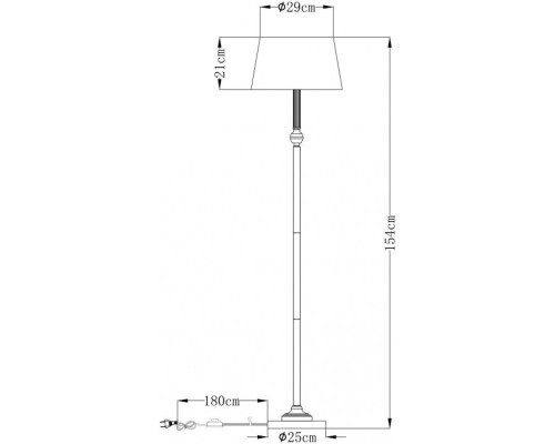 Торшер York A2273PN-1AB Arte Lamp