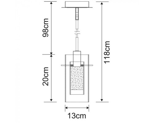 Подвесной светильник Aries A2300SP-1CC Arte Lamp