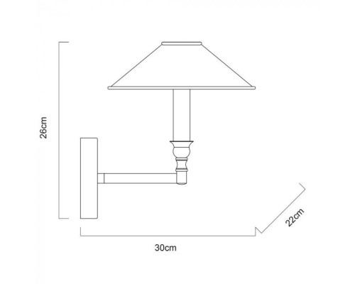 Бра Giordano A2398AP-1BA Arte Lamp