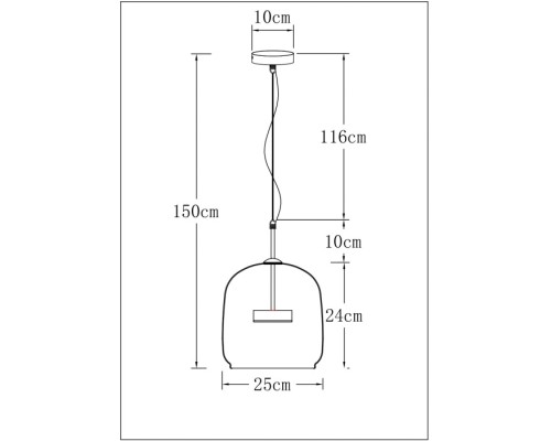 Подвесной светильник Padova A2404SP-23SM Arte Lamp