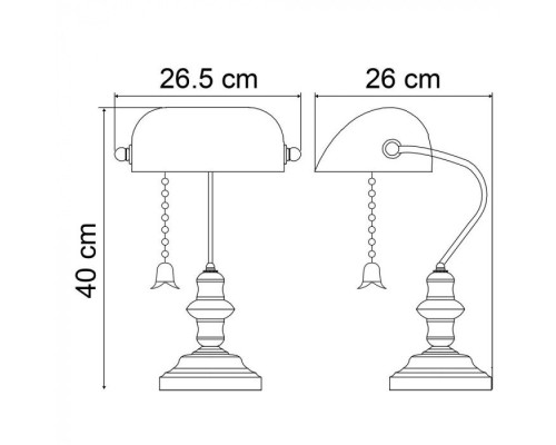 Настольная лампа Banker A2493LT-1AB Arte Lamp