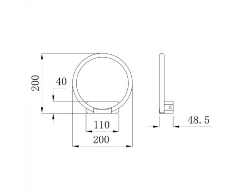 Настенный светильник Rapid A2500AP-1BK Arte Lamp