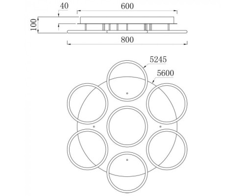 Потолочная люстра Rapid A2500PL-7BK Arte Lamp