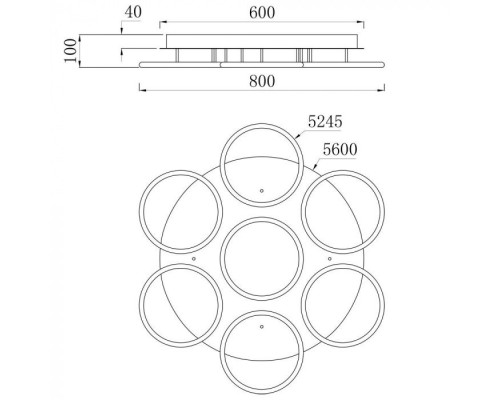 Потолочная люстра Rapid A2500PL-7WH Arte Lamp