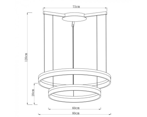 Подвесной светильник Sorento A2504SP-2WH Arte Lamp