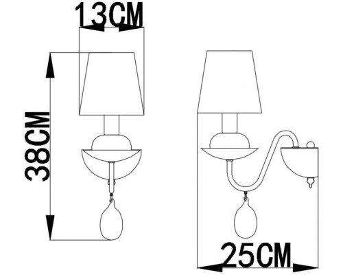 Бра Signora A2510AP-1WH Arte Lamp