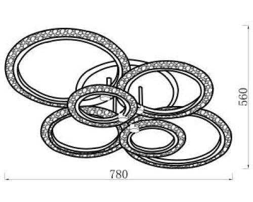 Потолочная люстра Camelia A2516PL-90WH Arte Lamp