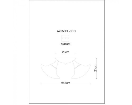 Потолочная люстра Aqua-sfera A2550PL-3CC Arte Lamp