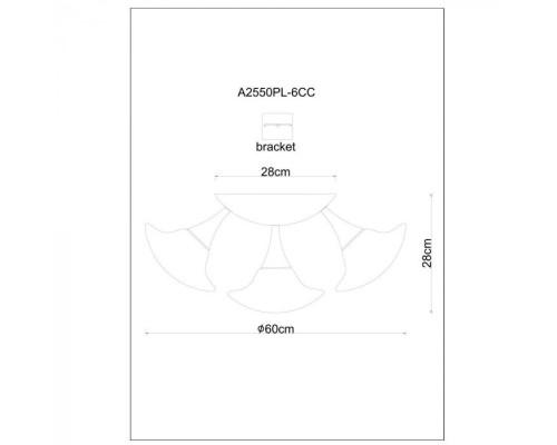 Потолочная люстра Aqua-sfera A2550PL-6CC Arte Lamp