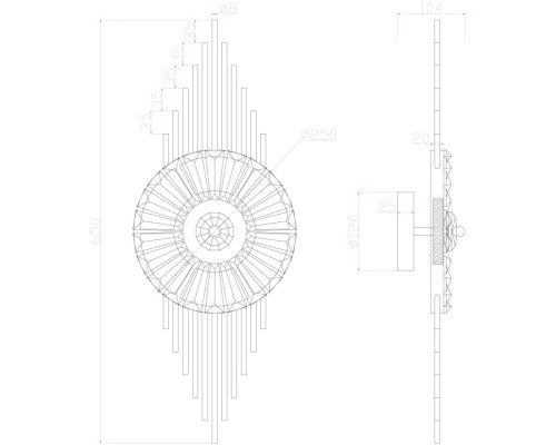 Настенный светильник Almaaz A2564AP-1PB Arte Lamp