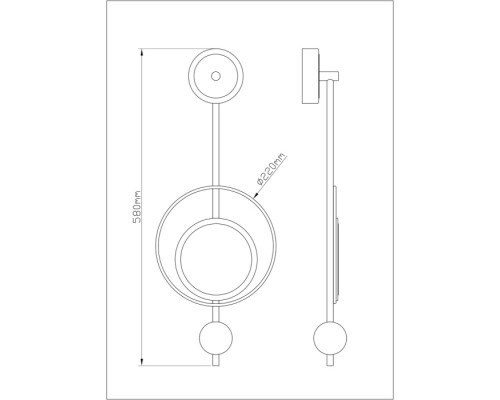 Настенный светильник Polaris A2604AP-7BK Arte Lamp
