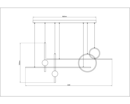 Подвесной светильник Polaris A2610SP-85BK Arte Lamp