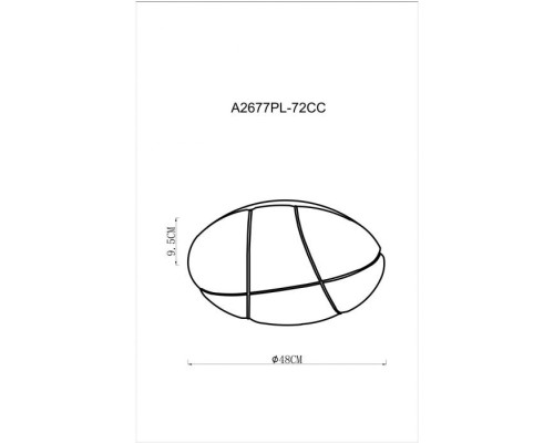 Потолочная люстра Biscotti A2677PL-72CC Arte Lamp