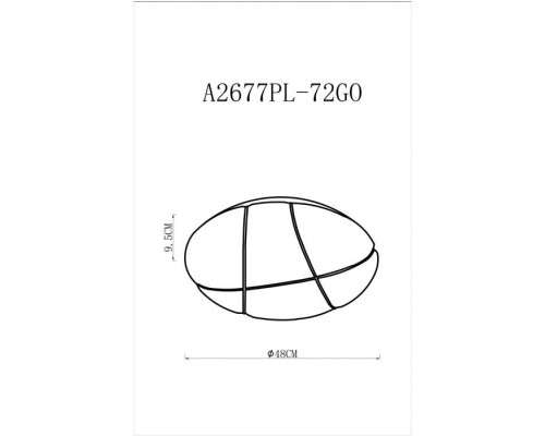 Потолочная люстра Biscotti A2677PL-72GO Arte Lamp