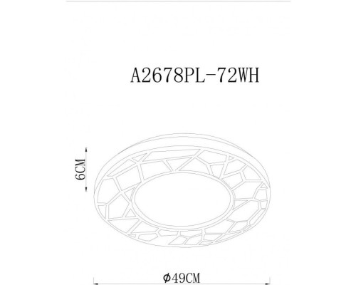 Потолочная люстра Biscotti A2678PL-72WH Arte Lamp
