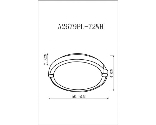 Потолочная люстра Biscotti A2679PL-72WH Arte Lamp