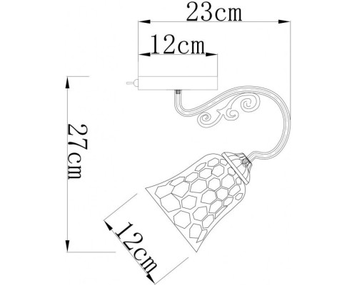 Бра Nicole A2702AP-1AB Arte Lamp