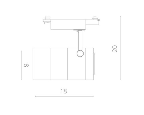Трековый светильник Cinto A2707PL-1WH Arte Lamp