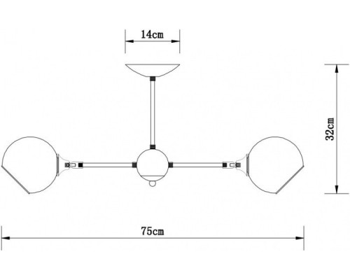 Потолочная люстра Lagos A2708PL-5BK Arte Lamp