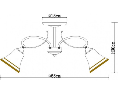 Потолочная люстра Blossom A2709PL-5AB Arte Lamp