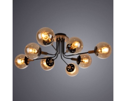 Потолочная люстра Oxford A2716PL-8BK Arte Lamp