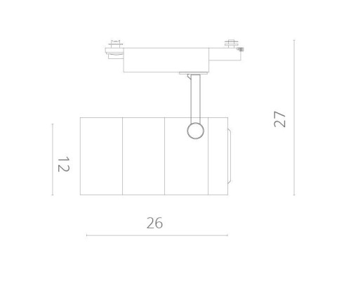 Трековый светильник Cinto A2718PL-1WH Arte Lamp
