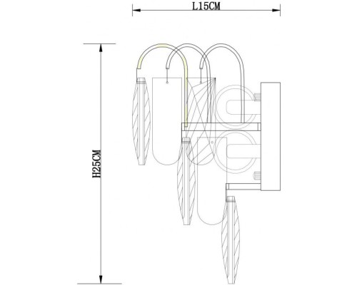 Бра Vivien A2719AP-2GO Arte Lamp