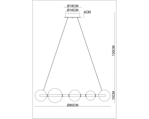 Подвесной светильник Crocus A2780LM-40PB Arte Lamp