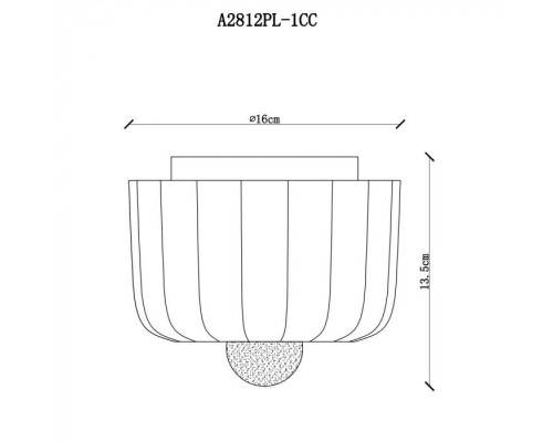 Потолочный светильник Interior A2812PL-1CC Arte Lamp