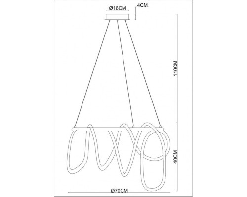 Подвесной светильник Klimt A2850LM-75PB Arte Lamp