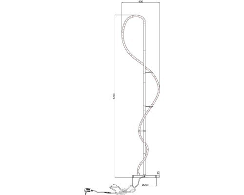 Торшер Klimt A2850PN-35BK Arte Lamp